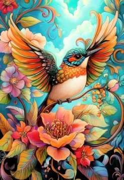 Alipson Puzzle RomantzArt - Belle Journée* Oiseaux|Forêts, Fleurs Et Jardins