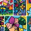 Bluebird Puzzle Romero Britto - Romero Britto - Collage: Flowers* De 2 000 Pièces|De 2 000 Pièces