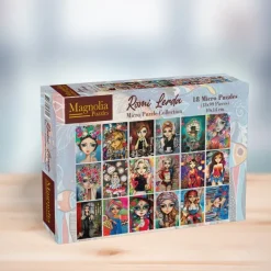 Magnolia Romi Lerda - 18 Puzzles - Romi Lerda Micro Puzzle Set*Femme Pièces Mini|Hommes Et Femmes