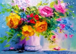 Enjoy Puzzle Roses* Art|De 1 000 Pièces