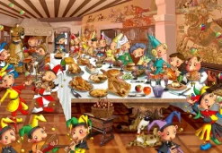 Grafika Ruyer François - François Ruyer - La Fête Médiévale*Femme Hommes Et Femmes|De 1 000 Pièces