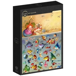 Grafika Ruyer François - François Ruyer - Bain de Pieds de la Sorcière*Femme Animaux Marins|Humour, Satire Et Wasgij