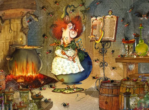 Grafika Ruyer François - François Ruyer - Recette de Sorcière*Femme De 2 000 Pièces|De 2 000 Pièces