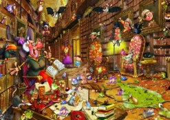 Grafika Ruyer François - François Ruyer - Sorcière à la Bibliothèque*Femme De 1 500 Pièces|De 1 500 Pièces