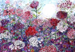 Grafika Sally Rich - Sally Rich - Sweet William with Butterflies* Forêts, Fleurs Et Jardins|De 1 000 Pièces