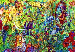 Bluebird Puzzle Sally Rich - The Rainforest* Oiseaux|Éléphants