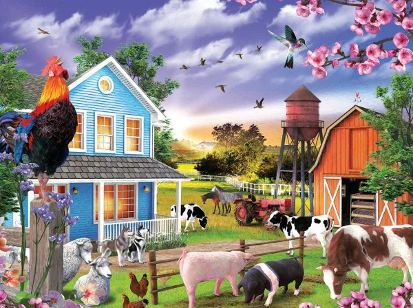 SunsOut Salutations du Matin* Oiseaux|Animaux De La Ferme