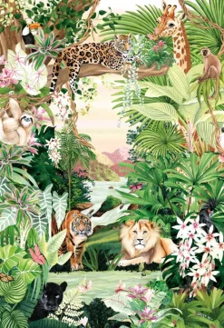 Magnolia Sarah Reyes - Jungle Oasis* Animaux De La Forêt|Forêts, Fleurs Et Jardins