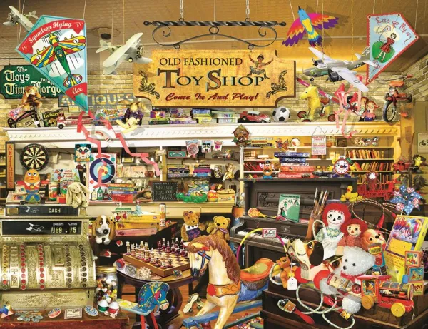 SunsOut Schory Lori - Pièces XXL - Lori Schory - An Old Fashioned Toy Shop* Pièces Xxl Adultes|Rétros Et Nostalgie