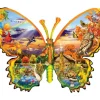 SunsOut Schory Lori - Puzzle Forme - Papillon d'Automne* Forme|Cottages Et Châlets
