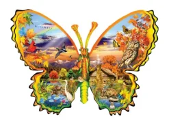SunsOut Schory Lori - Puzzle Forme - Papillon d'Automne* Forme|Cottages Et Châlets