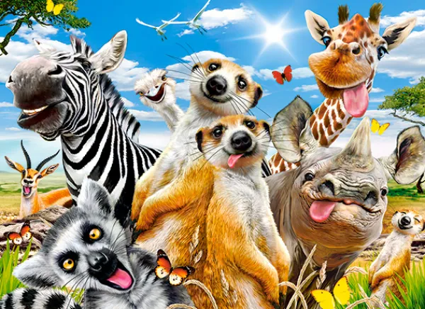 Castorland Selfie d'Afrique*Enfant À Partir De 9 Ans|Animaux Sauvages