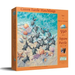 SunsOut Sherry Vintson - Green Turtle Hatchlings* Animaux Marins|De 500 À 999 Pièces