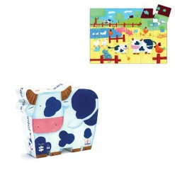 Djeco Silhouette - Vaches à la Ferme*Enfant Puzzles Pour Enfants