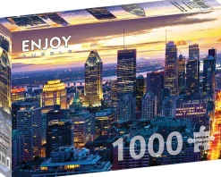 Enjoy Puzzle Skyline de Montréal de Nuit, Canada* Soleil, Lune|États-Unis Et Canada