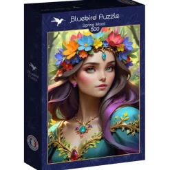 Bluebird Puzzle Spring Mood*Femme Hommes Et Femmes|Forêts, Fleurs Et Jardins
