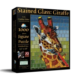 SunsOut Stained Glass Giraffe* Animaux Sauvages|De 1 000 Pièces