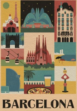 Clementoni Style in the City, Barcelone* Espagne|Affiches De Cinéma, Publicité