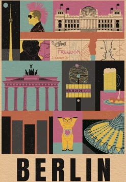 Clementoni Style in the City, Berlin* Allemagne|Affiches De Cinéma, Publicité