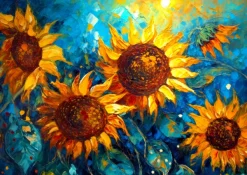 Enjoy Puzzle Sunflowers Reunion* Déco Et Objets|Forêts, Fleurs Et Jardins