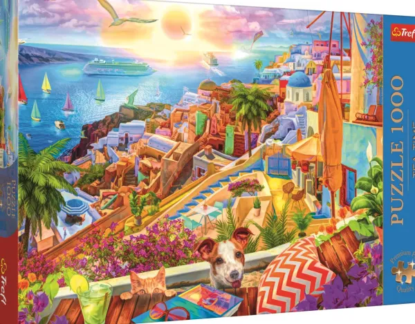 Trefl Tea Time : Visite De Santorin* De 1 000 Pièces|De 1 000 Pièces