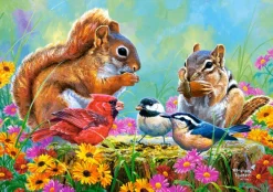 Castorland Temps pour une Collation* Oiseaux|Animaux De La Forêt