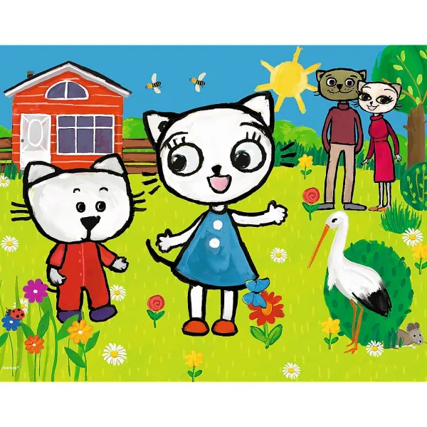 Trefl The Adventures of Kitty Feline*Enfant Puzzles Pour Enfants|Dès 4 Ans : 21 À 30 Pièces