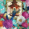 Bluebird Puzzle The Asiatic Garden* Oiseaux|Forêts, Fleurs Et Jardins