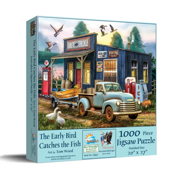 SunsOut The Early Bird Catches the Fish* Voitures, Motos Et Camions|Rétros Et Nostalgie