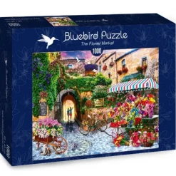 Bluebird Puzzle The Flower Market* Villes Et Villages|De 1 000 Pièces