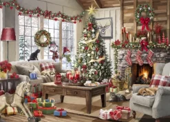 Bluebird Puzzle The Macneil Studio - Noël Chaleureux*Femme Chiens|Chats