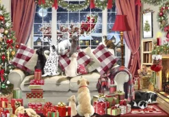 Bluebird Puzzle The Macneil Studio - En Attendant le Père Noël*Femme Chiens|Noël