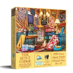 SunsOut The Quilt Lodge* Chats|Déco Et Objets