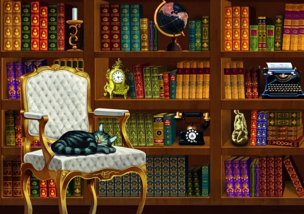 Bluebird Puzzle The Vintage Library* Chats|Déco Et Objets