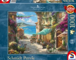 Schmidt Spiele Thomas Kinkade - Café sur la Côte Italienne* Villes Et Villages|De 1 000 Pièces