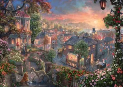 Schmidt Spiele Thomas Kinkade - Disney - La Belle et le Clochard*Enfant Puzzles Pour Enfants|De 1 000 Pièces