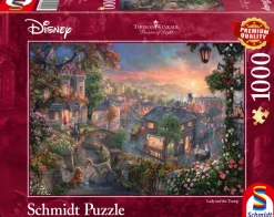 Schmidt Spiele Thomas Kinkade - Disney - La Belle et le Clochard*Enfant Puzzles Pour Enfants|De 1 000 Pièces
