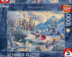 Schmidt Spiele Thomas Kinkade Disney - Beauty and the Beast, Magical Winter Evening*Enfant Puzzles Pour Enfants|De 1 000 Pièces