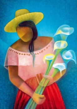 Bluebird Puzzle Toffoli Louis - Louis Toffoli - La Femme aux Arums, 1985* Art|De 1 000 Pièces