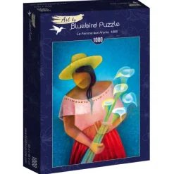 Bluebird Puzzle Toffoli Louis - Louis Toffoli - La Femme aux Arums, 1985* Art|De 1 000 Pièces