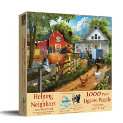 SunsOut Tom Wood - Helping Neighbors* Chevaux|Animaux De La Ferme