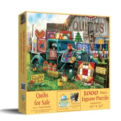 SunsOut Tom Wood - Quilts for Sale* Rétros Et Nostalgie|De 1 000 Pièces