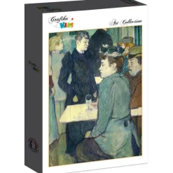 Grafika Kids Toulouse-Lautrec Henri de - Henri de Toulouse-Lautrec : Au Moulin de la Galette, 1892*Enfant Art|Dès 6 Ans : 50 À 100 Pièces