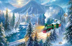 SunsOut Train de Noël en Montagne*Femme Trains|Noël