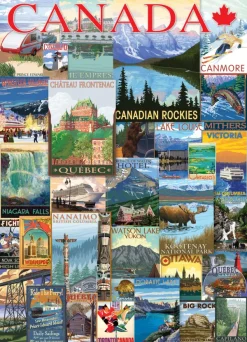 Eurographics Travel Canada Vintage Posters* Rétros Et Nostalgie|Collages