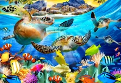 Bluebird Puzzle Turtle Beach* Animaux Marins|Fonds Marins