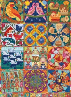 Cobble Hill Twelve Days of Christmas Quilt* Déco Et Objets|Collages