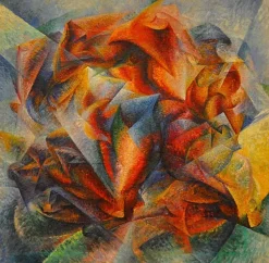 Grafika Umberto Boccioni : Dinamismo di un ciclista è un dipinto, 1913* Carré|Art