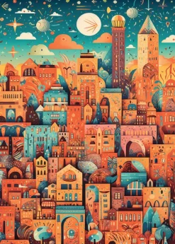 Alipson Puzzle Une Ville Etonnante* Villes Et Villages|De 500 À 999 Pièces