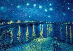 Bluebird Puzzle Van Gogh Vincent - Vincent Van Gogh - Starry Night over the Rhône, 1888* Art|De 1 000 Pièces